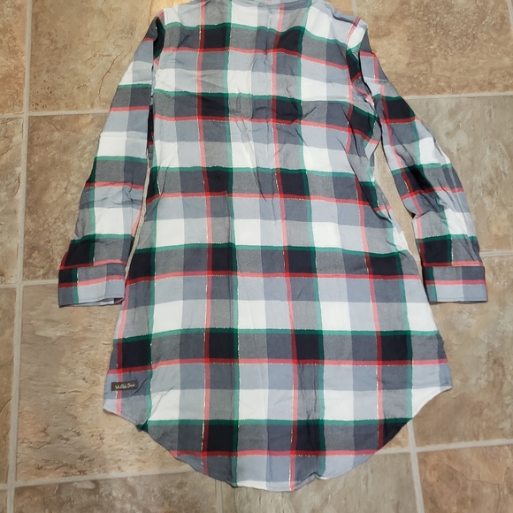 Matilda Jane " Coming to Town" Plaid Christmas dress - Picture 4 of 7